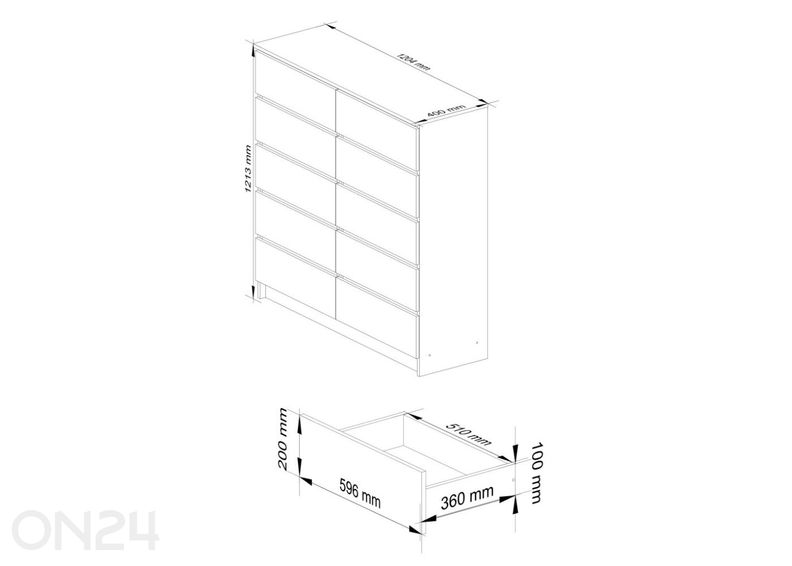 Lipasto 120 cm kuvasuurennos