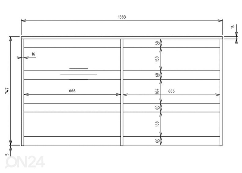 Lipasto 120 cm Roya kuvasuurennos