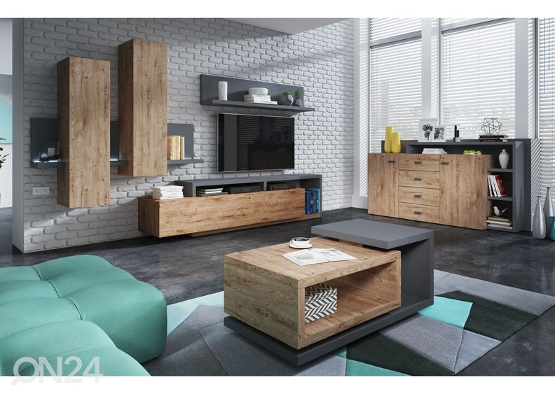 Lipasto, antrasiitti/ tammi kuvasuurennos