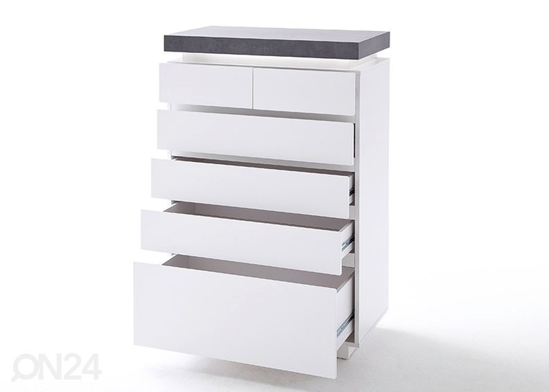 Lipasto Atlanta 48677WB1 LED-valaistuksella kuvasuurennos