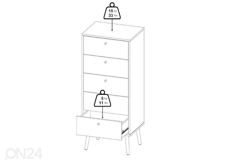 Lipasto Bodo 50 cm kuvasuurennos