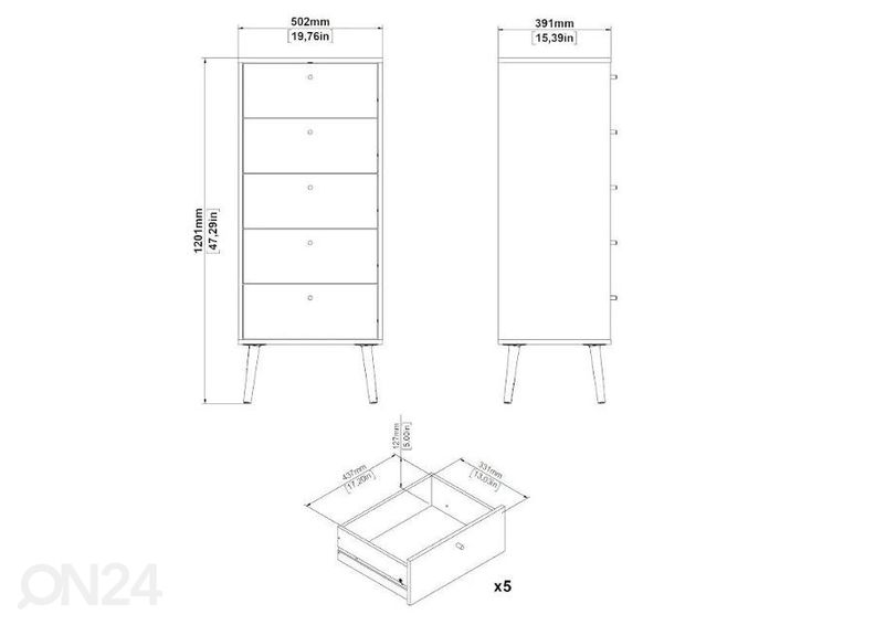 Lipasto Bodo 50 cm kuvasuurennos