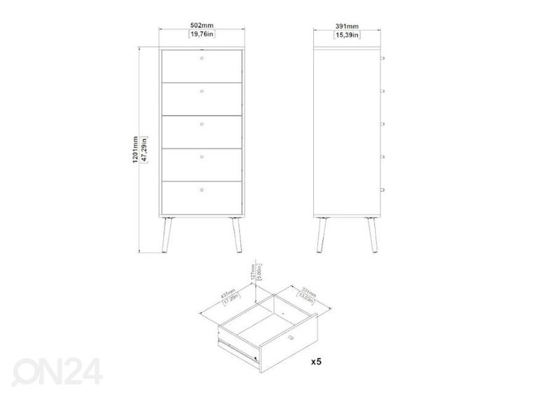Lipasto Bodo 50 cm kuvasuurennos