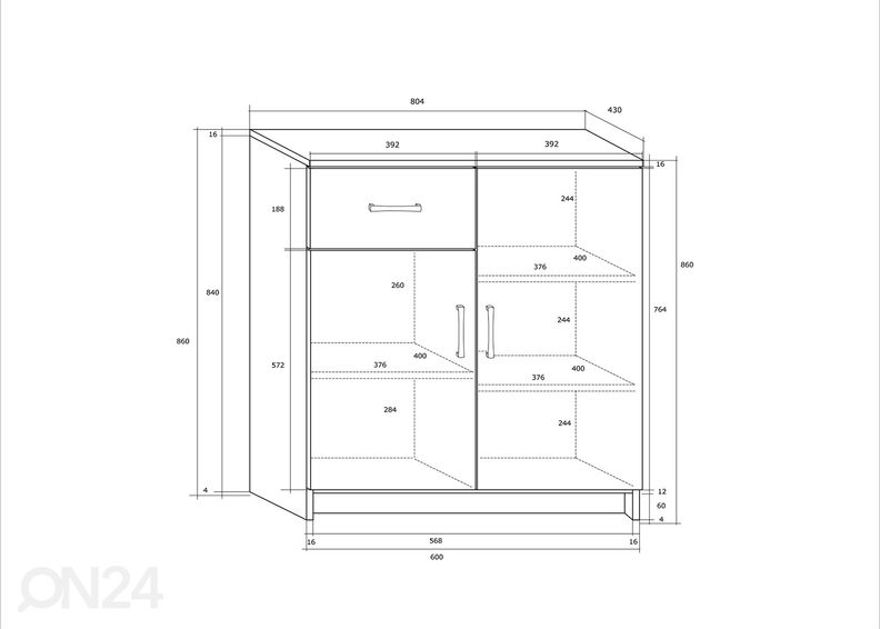 Lipasto Drimo 80 cm kuvasuurennos