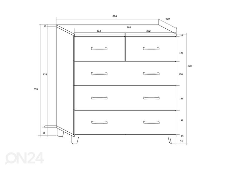 Lipasto Drimo 80 cm kuvasuurennos
