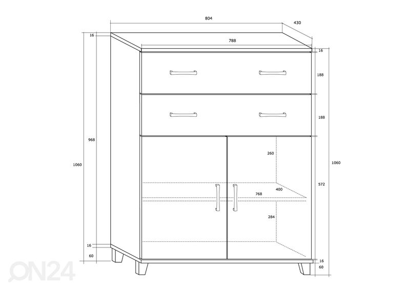 Lipasto Drimo 81 cm kuvasuurennos