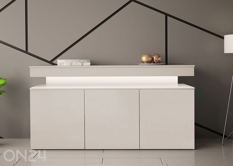 Lipasto Glossa 160 cm + LED kuvasuurennos