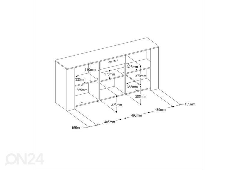 Lipasto Helma 184 cm kuvasuurennos