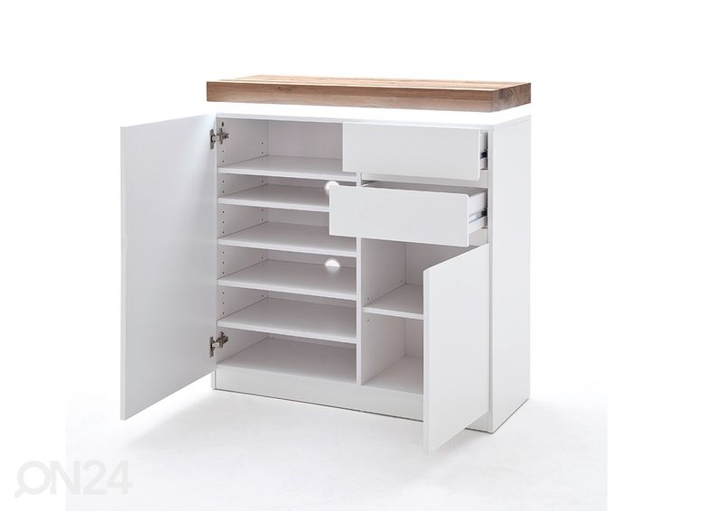 Lipasto LED-valaistuksella Romina, tammi kuvasuurennos