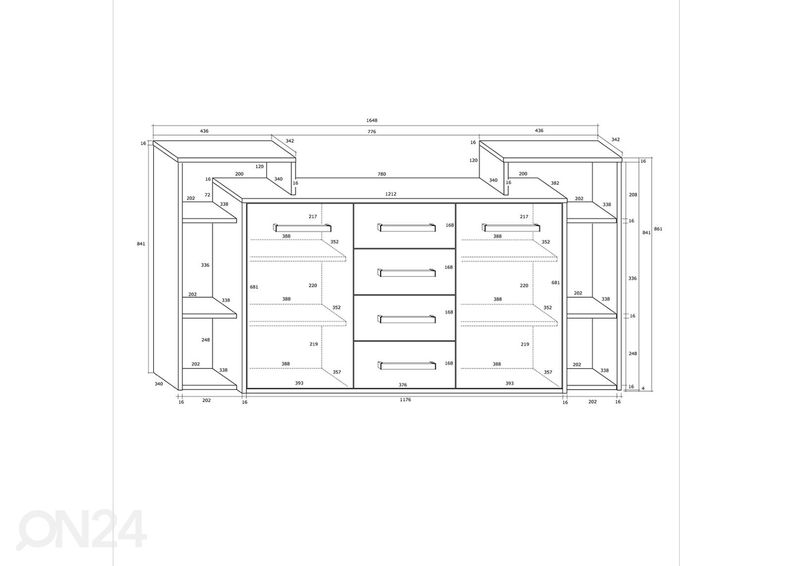 Lipasto Macroom 165 cm kuvasuurennos