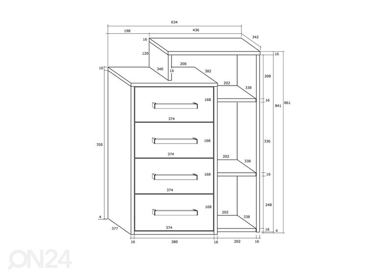 Lipasto Macroom 64 cm kuvasuurennos