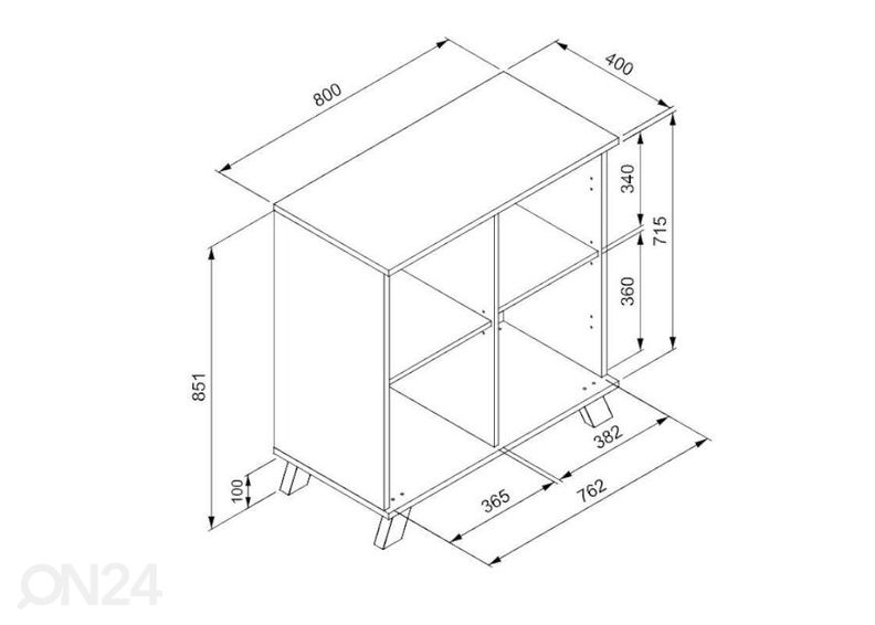 Lipasto Medan 80 cm kuvasuurennos