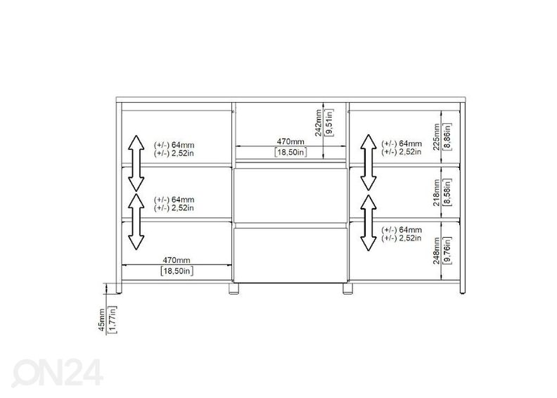 Lipasto Next 149 cm kuvasuurennos