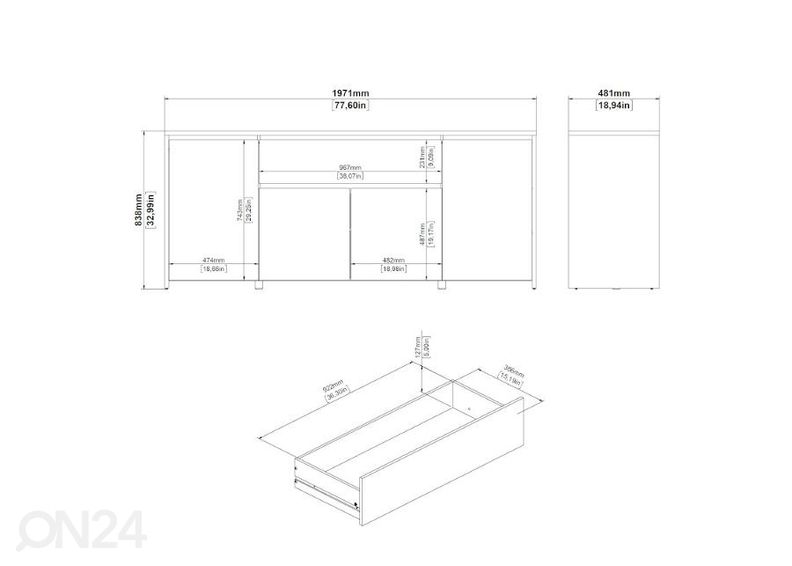 Lipasto Next 197 cm kuvasuurennos
