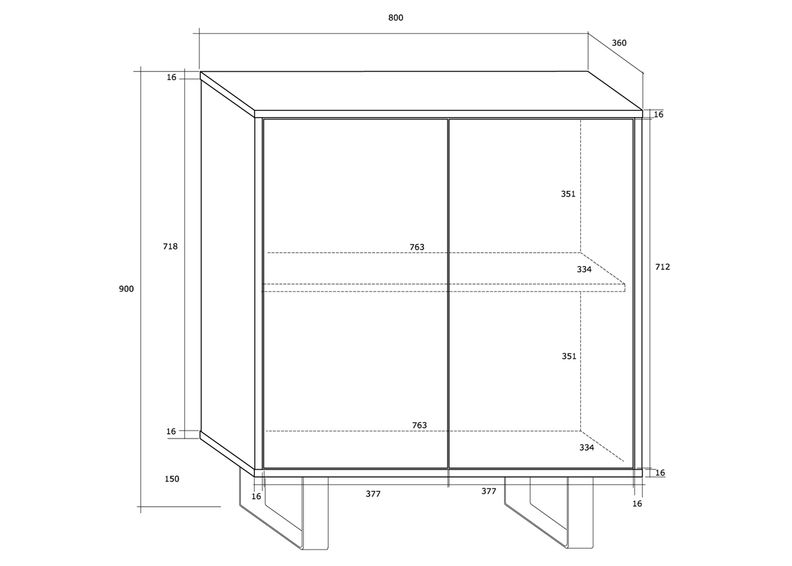Lipasto Rossca 80 cm kuvasuurennos