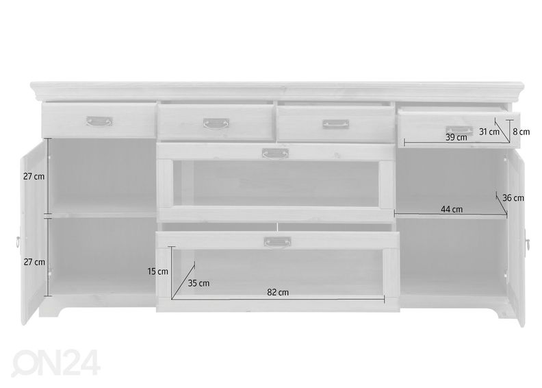 Lipasto Ruegen 180 cm kuvasuurennos