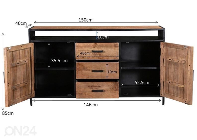 Lipasto Sturdy 150 cm kuvasuurennos