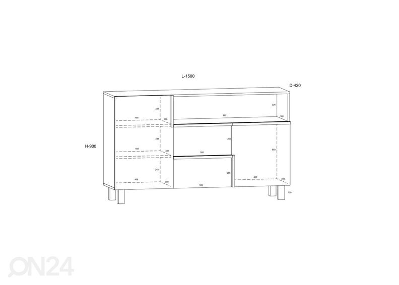Lipasto Youghal 150 cm kuvasuurennos