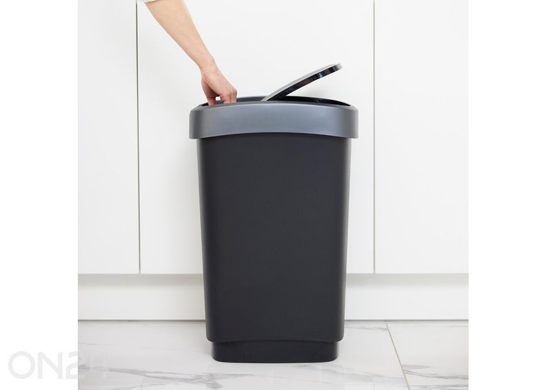 Liukukannellinen roskakori TWIST 50 L kuvasuurennos