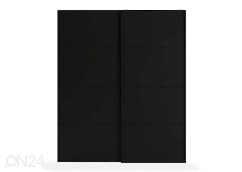 Liukuovet Firenze 180 cm, musta kuvasuurennos