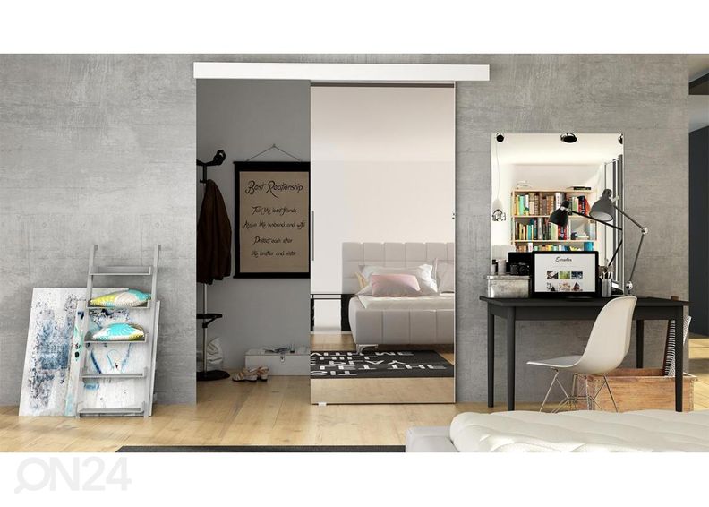 Liukuovi peilillä 77 cm kuvasuurennos