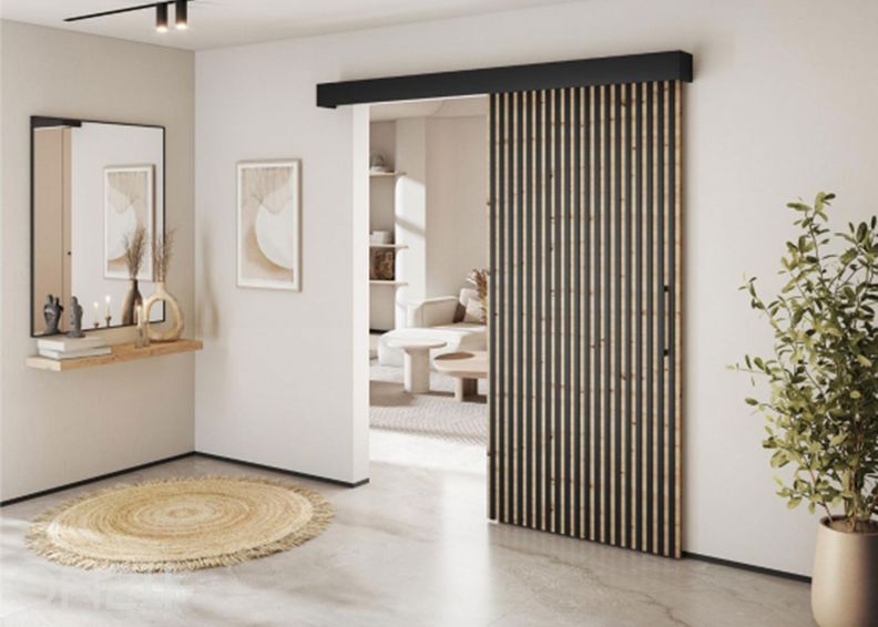 Liukuovi Tauricio 96 cm, hiljalleen sulkeutuva mekanismilla kuvasuurennos