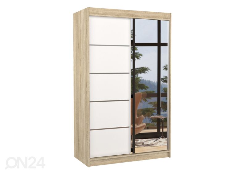 Liukuovikaappi 120 cm kuvasuurennos