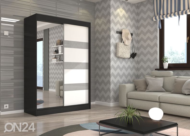 Liukuovikaappi 150 cm kuvasuurennos