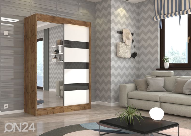 Liukuovikaappi 150 cm kuvasuurennos