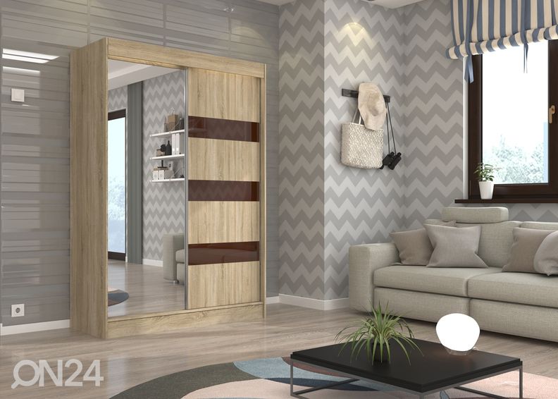 Liukuovikaappi 150 cm kuvasuurennos