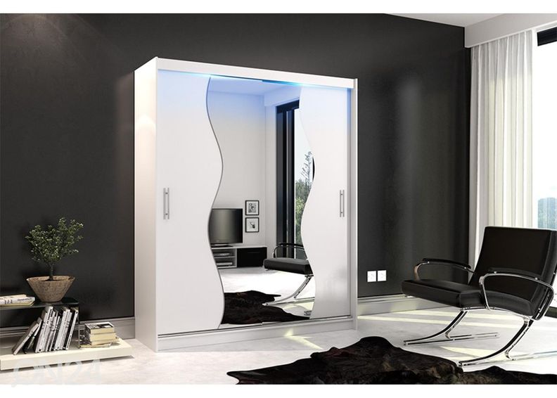 Liukuovikaappi 180 cm + LED kuvasuurennos