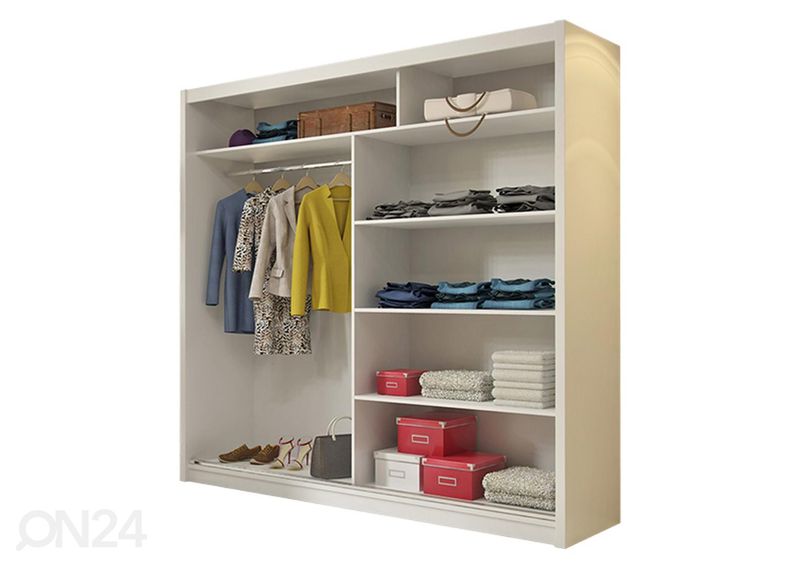 Liukuovikaappi 180 cm + LED kuvasuurennos