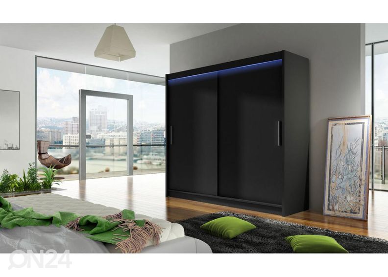 Liukuovikaappi 180 cm + LED kuvasuurennos