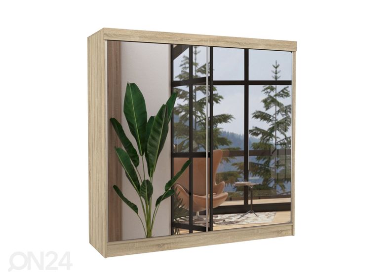 Liukuovikaappi 200 cm kuvasuurennos