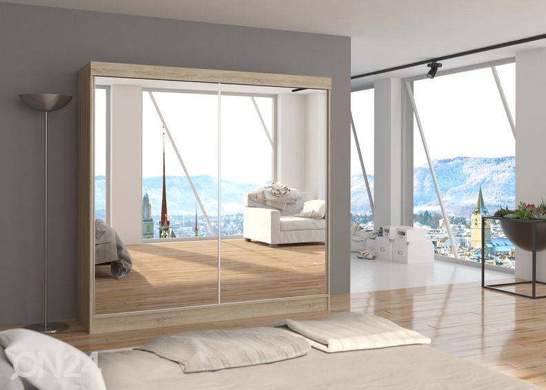 Liukuovikaappi 200 cm kuvasuurennos