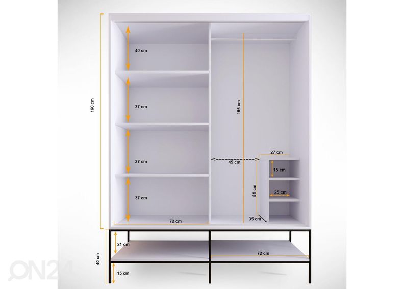 Liukuovikaappi kuvasuurennos