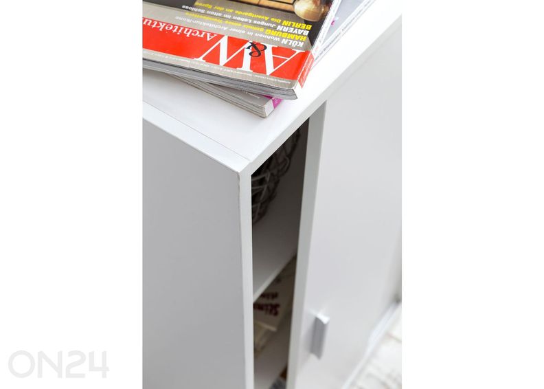 Liukuovikaappi 60 cm, valkoinen kuvasuurennos