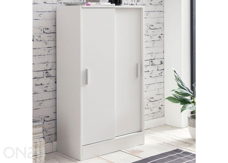 Liukuovikaappi 60 cm, valkoinen kuvasuurennos