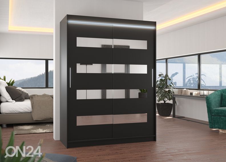 Liukuovikaappi Ballwin 150 cm + LED kuvasuurennos