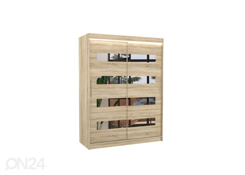 Liukuovikaappi Ballwin 150 cm + LED kuvasuurennos