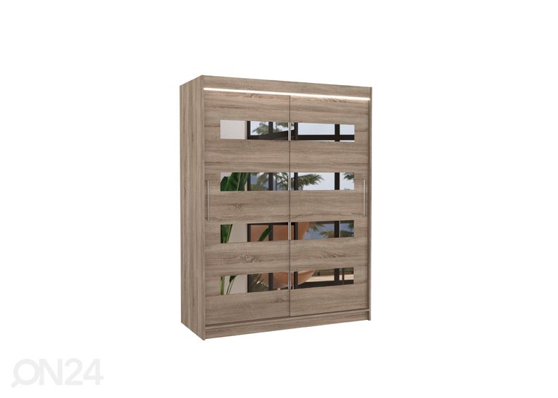 Liukuovikaappi Ballwin 150 cm + LED kuvasuurennos