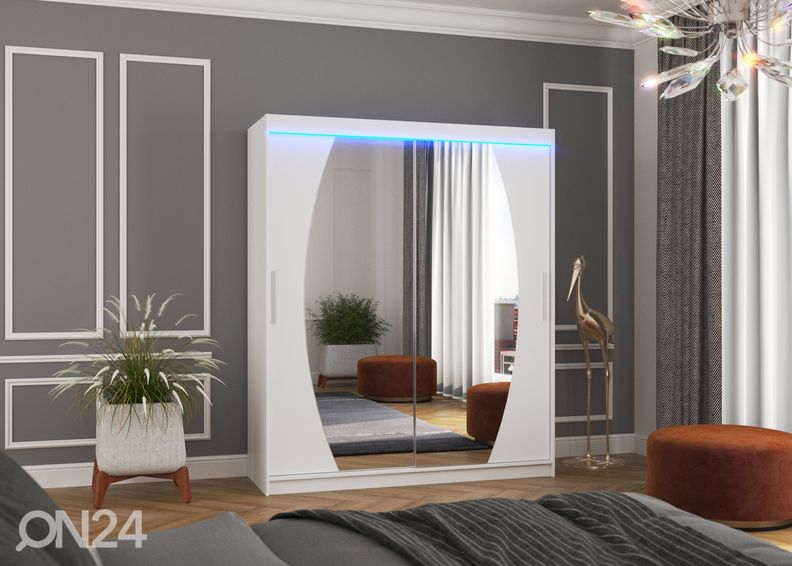 Liukuovikaappi Ballwin I 180 cm + LED kuvasuurennos