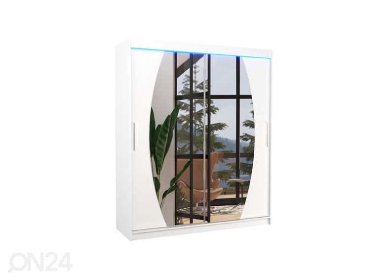Liukuovikaappi Ballwin I 180 cm + LED kuvasuurennos