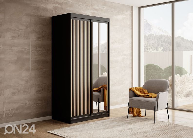 Liukuovikaappi Bao 100 cm kuvasuurennos