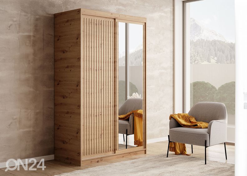 Liukuovikaappi Bao 120 cm kuvasuurennos