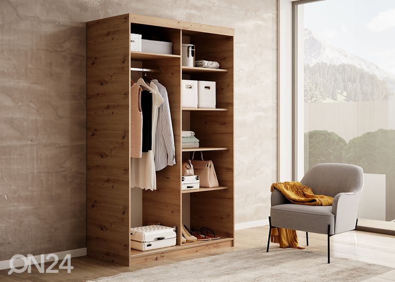 Liukuovikaappi Bao 120 cm kuvasuurennos