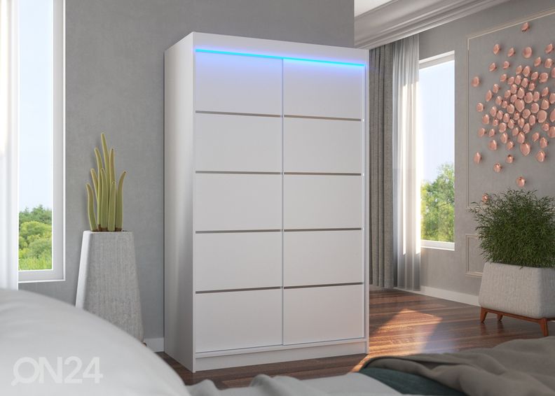 Liukuovikaappi Barba I 120 cm + LED kuvasuurennos