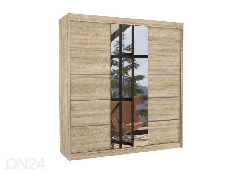 Liukuovikaappi Barba II 200 cm kuvasuurennos