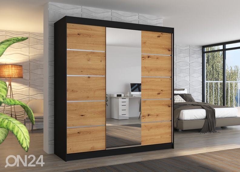 Liukuovikaappi Barba II 200 cm kuvasuurennos