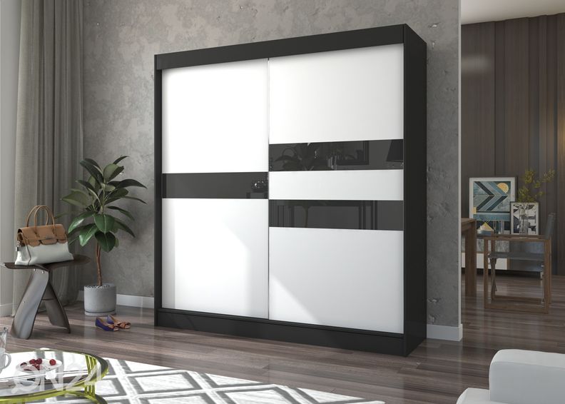 Liukuovikaappi Bari 200 cm kuvasuurennos